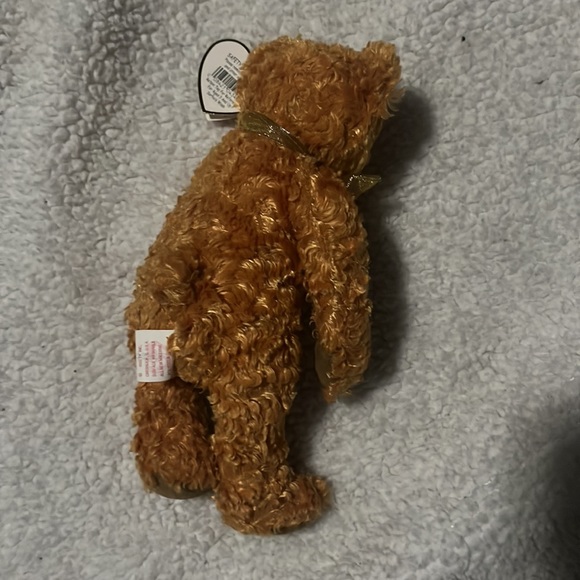 TY 100th Anniversary beanie baby Teddy The Bear with Gold Commemorative Coin. - Picture 4 of 11